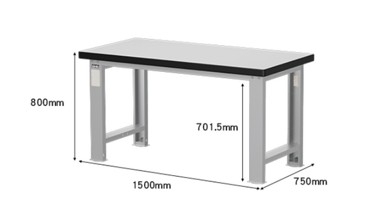 Heavy Duty Workbench with Stainless Steel Top