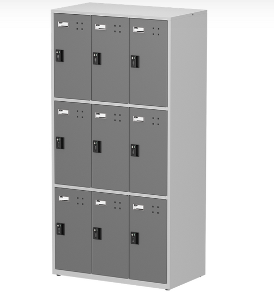 9 Door Locker (Gray)