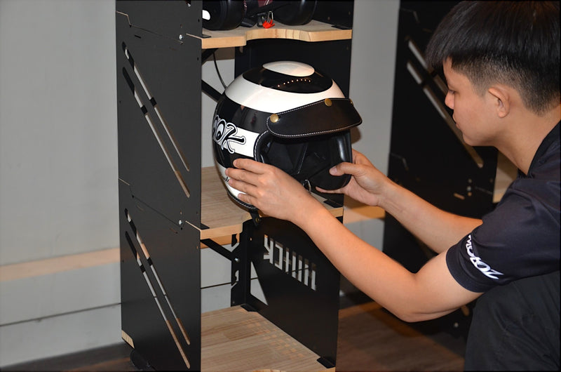 Load image into Gallery viewer, Helmet Cabinet - 3 Tier