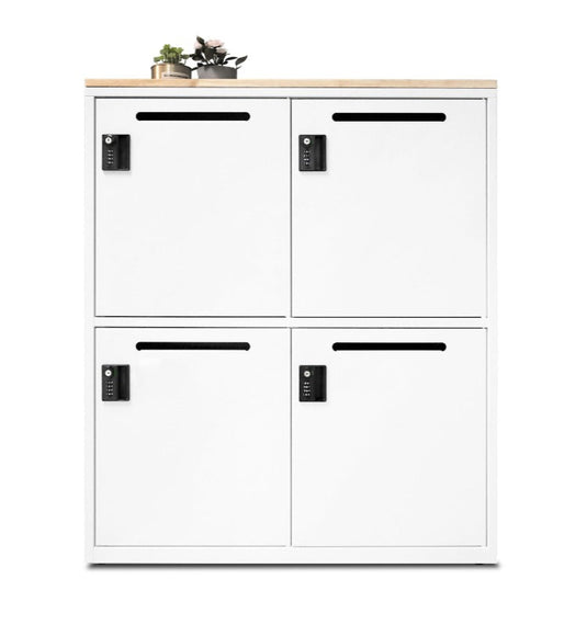 Four Door Locker (White)