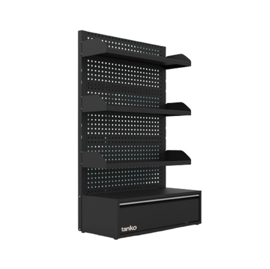 Display Stand with Single Drawer and 3 Shelves