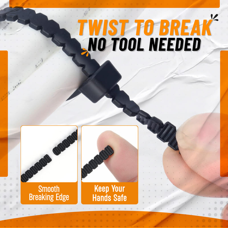 Load image into Gallery viewer, Twist-to-Break Cable Ties