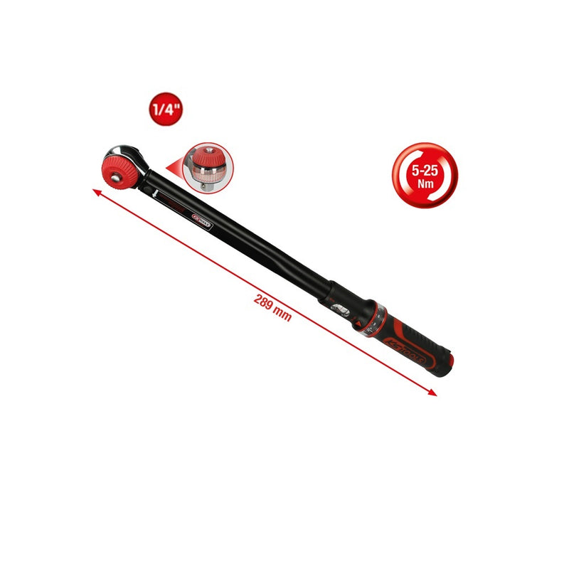 Load image into Gallery viewer, ERGOTORQUE Precision Torque Wrench with Rotary Mushroom Ratchet Head - SIMZ Werkz