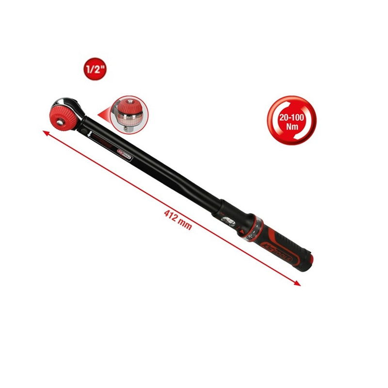 Load image into Gallery viewer, ERGOTORQUE Precision Torque Wrench with Rotary Mushroom Ratchet Head - SIMZ Werkz