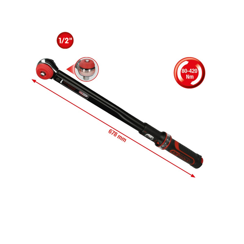 Load image into Gallery viewer, ERGOTORQUE Precision Torque Wrench with Rotary Mushroom Ratchet Head - SIMZ Werkz