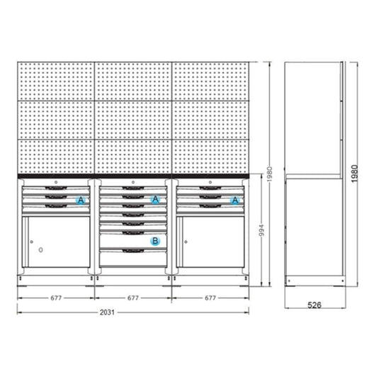 OSM Trio Combo A - Dark Grey