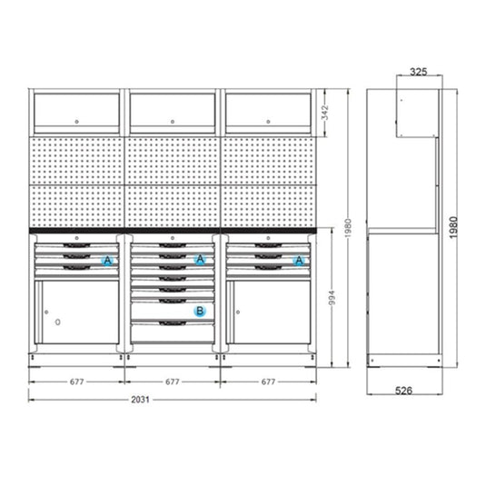 OSM Trio Combo B - Dark Grey