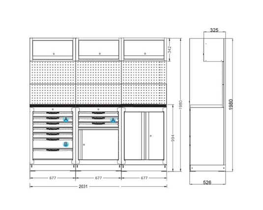 OSM Trio Combo D - Dark Grey