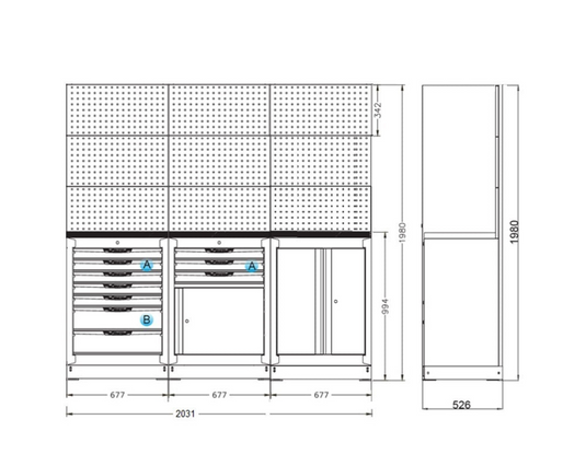 OSM Trio Combo C - Dark Grey