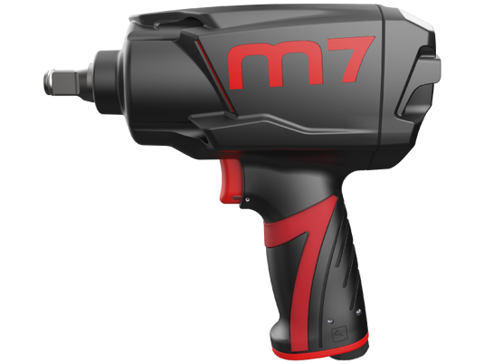 1/2" Dr. Composite Air impact Wrench, Twin Hammer, 500ft-Lb, 680 Nm