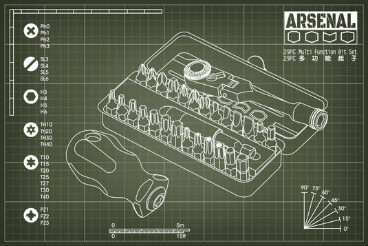 Full Arm Set with Storage Case