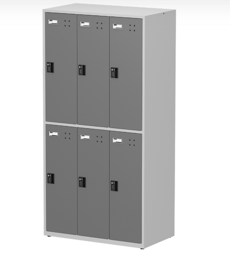 6 Door Locker (Gray)
