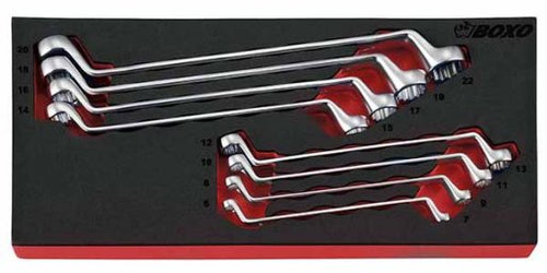 8 PC Metric Double Ring Wrench Set