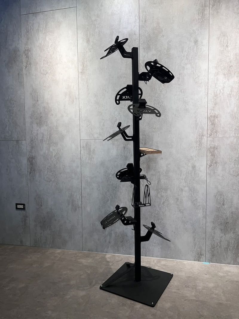Load image into Gallery viewer, Helmet Tree Stand c/w 10 Helmet Racks
