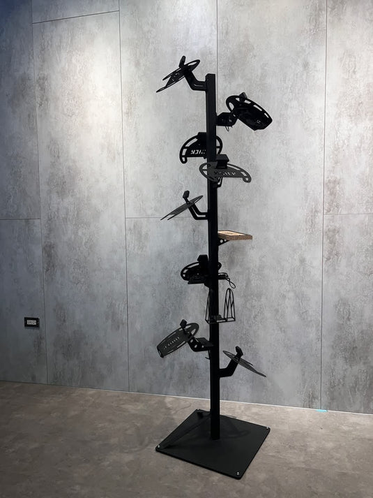Helmet Tree Stand c/w 10 Helmet Racks