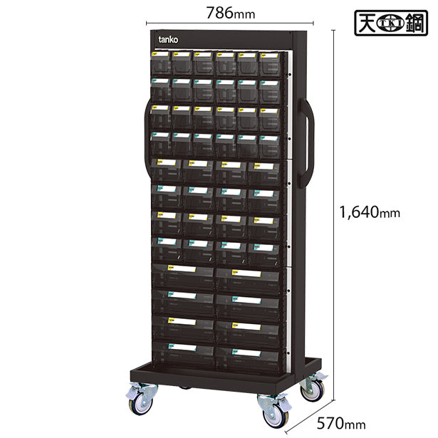 Load image into Gallery viewer, Movable Tilt Out Bins Cart (96-bin)
