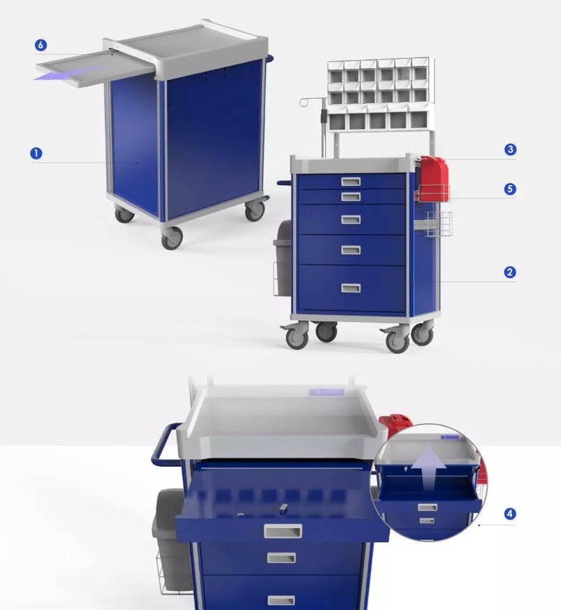 Load image into Gallery viewer, MX Practical Anesthesia Cart
