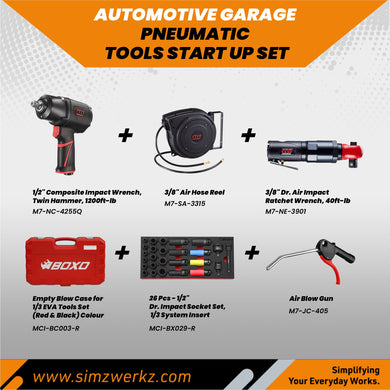 Automotive Garage Pneumatic Tools Start Up Set