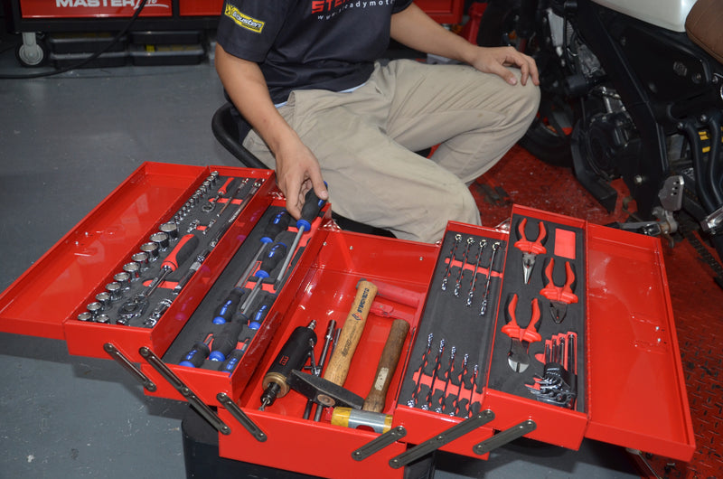 Load image into Gallery viewer, 5 Tray Carry Box with 61pcs Multi-Function Tool Set
