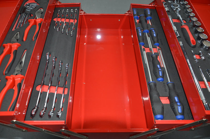 Load image into Gallery viewer, 5 Tray Carry Box with 61pcs Multi-Function Tool Set
