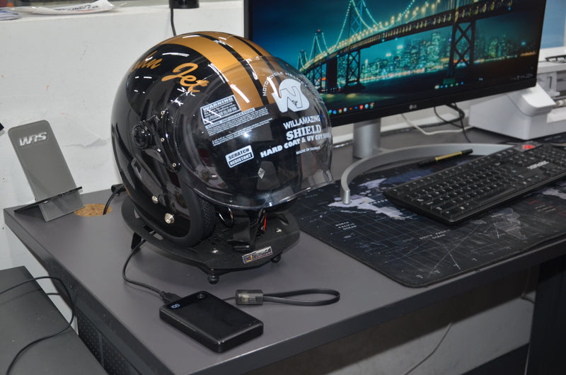 Load image into Gallery viewer, Portable Helmet Rack with USB Fan (3000 RPM)
