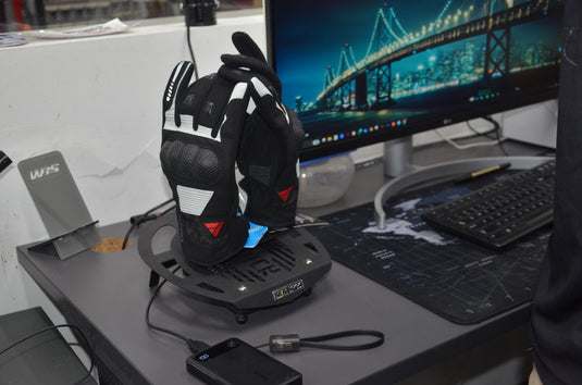 Portable Helmet Rack with USB Fan (3000 RPM)
