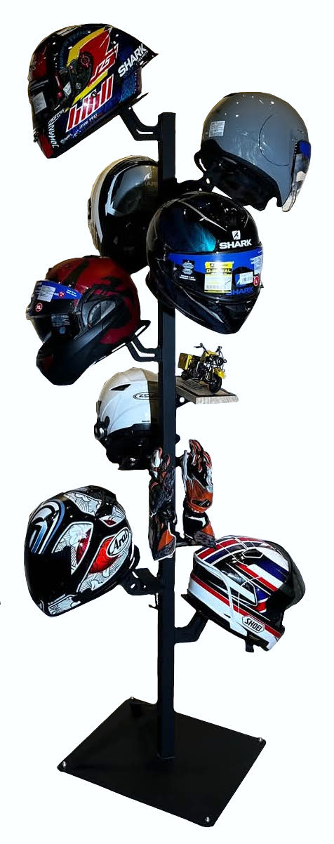 Helmet Tree Stand c/w 10 Helmet Racks