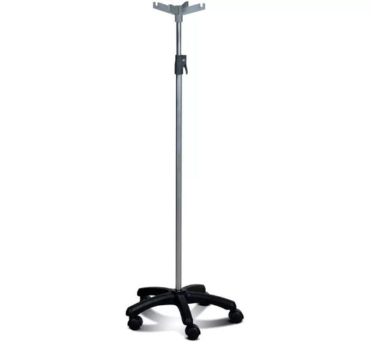 Hospital Adjustable IV Pole with Wheels