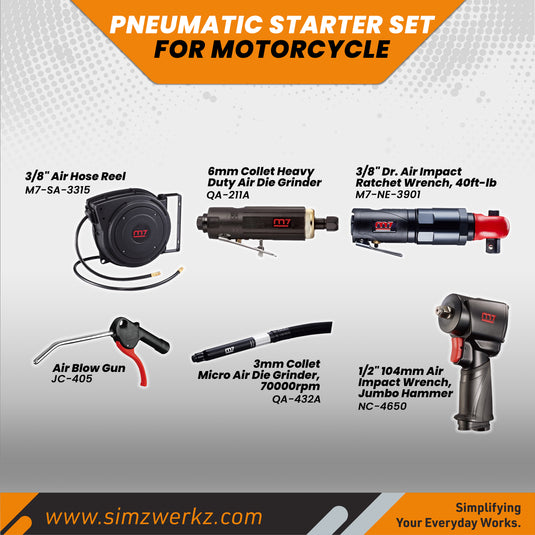 Pneumatic Starter Set for Motorcycle