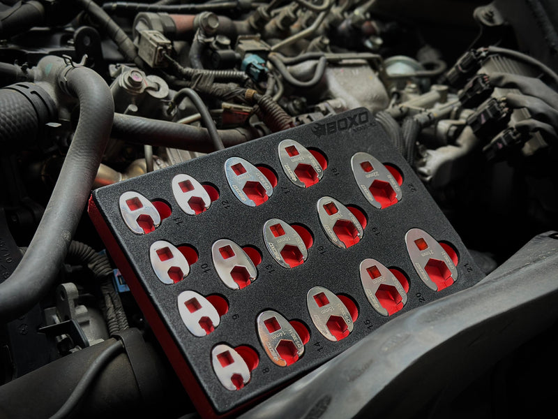 Load image into Gallery viewer, 15 Pcs - Metric 3/8" Drive Crow Foot Wrench set
