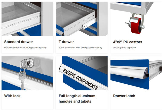 Mobile CNC Tool Cabinet (H1000)