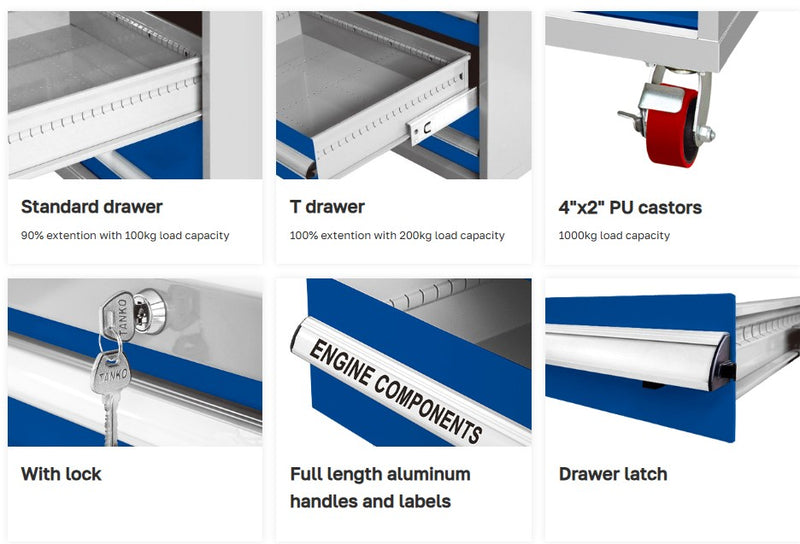 Load image into Gallery viewer, Mobile CNC Tool Cabinet (H1300)
