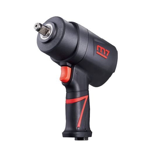 1/2" Dr Air Impact Wrench, Twin Hammer: 1100ftlb