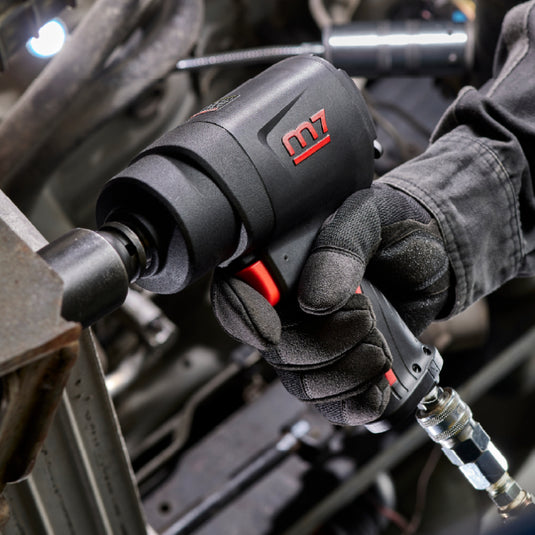 1/2" Dr Air Impact Wrench, Twin Hammer: 1100ftlb