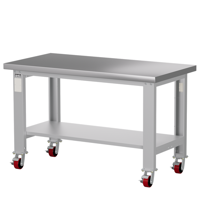 Load image into Gallery viewer, Stainless Steel Mobile Heavy Duty Workbench
