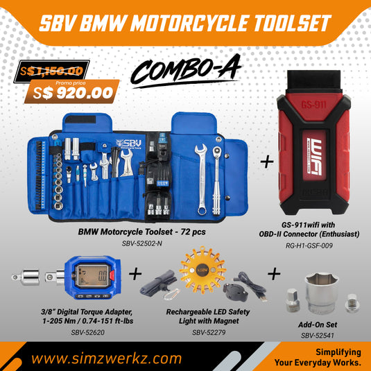 SBV BMW Motorcycle Toolset Combo A