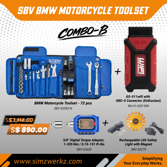 HEX GS-911 x SBV BMW Motorcycle Toolset