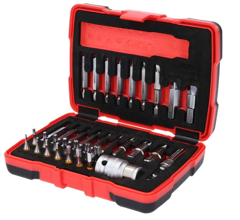 Load image into Gallery viewer, 1/4&quot; + 10 mm Torx and hexagonal screw extractor set, 34 pcs
