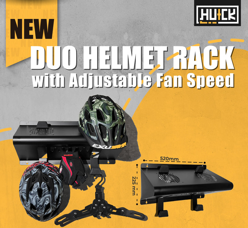 Load image into Gallery viewer, Duo Helmet Rack with Adjustable Fan Speed
