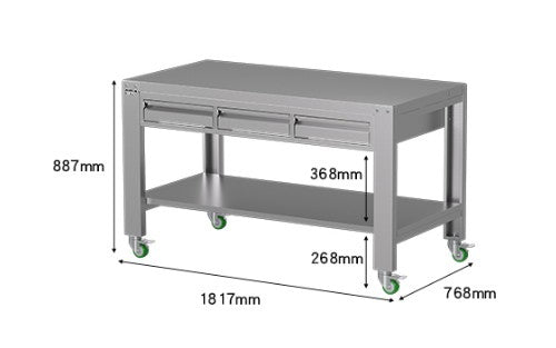 Load image into Gallery viewer, Stainless Steel Workbench (With Drawers)

