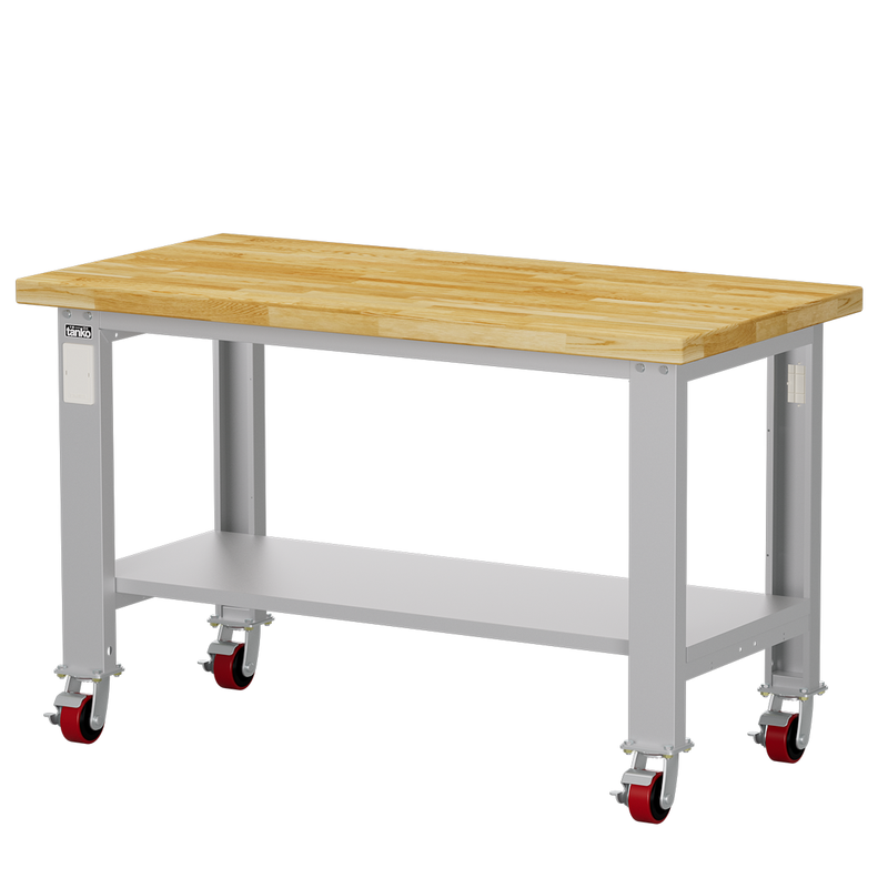 Load image into Gallery viewer, Wood Top Mobile Heavy Duty Workbench
