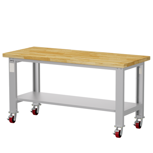 Wood Top Mobile Heavy Duty Workbench