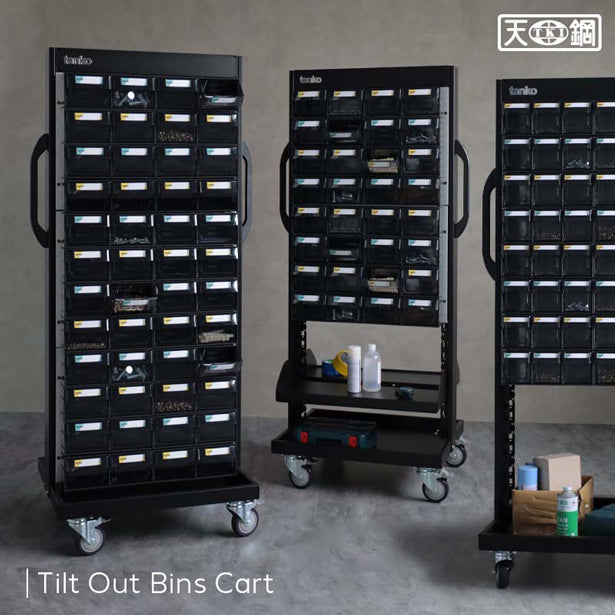 Load image into Gallery viewer, Movable Tilt Out Bins Cart (176-bin)

