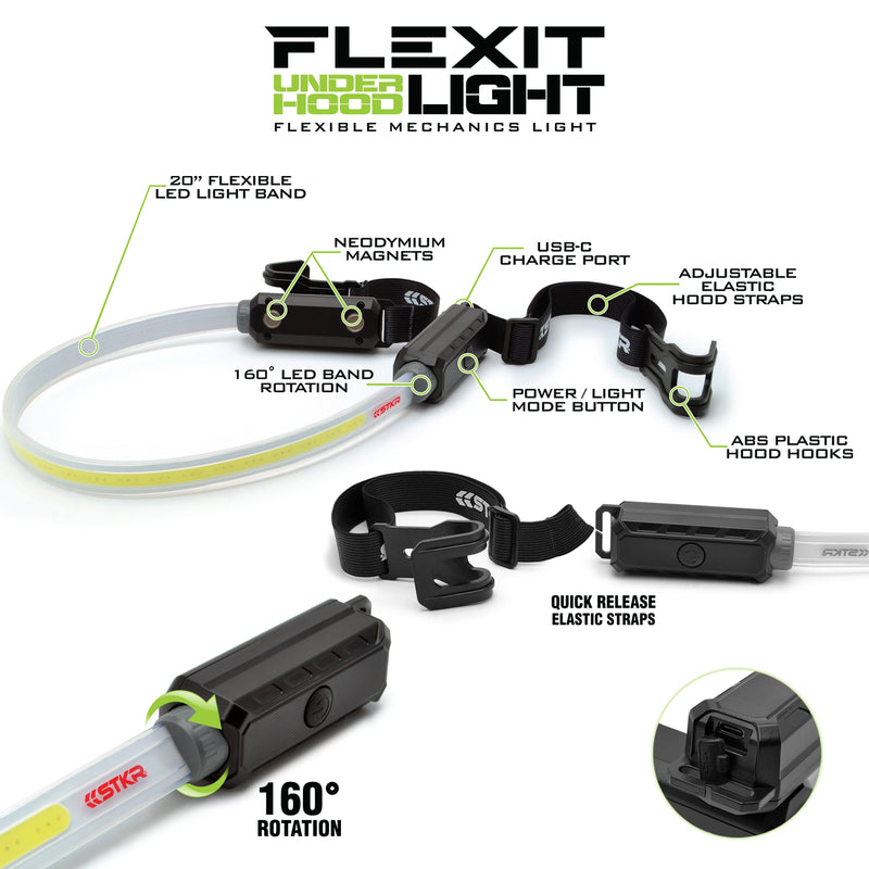 Load image into Gallery viewer, FLEXIT Under Hood Light - Mechanic Flexible Work Light
