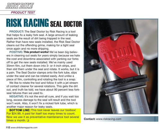 Seal Doctor - Fix Leaky Fork Seals In Seconds!