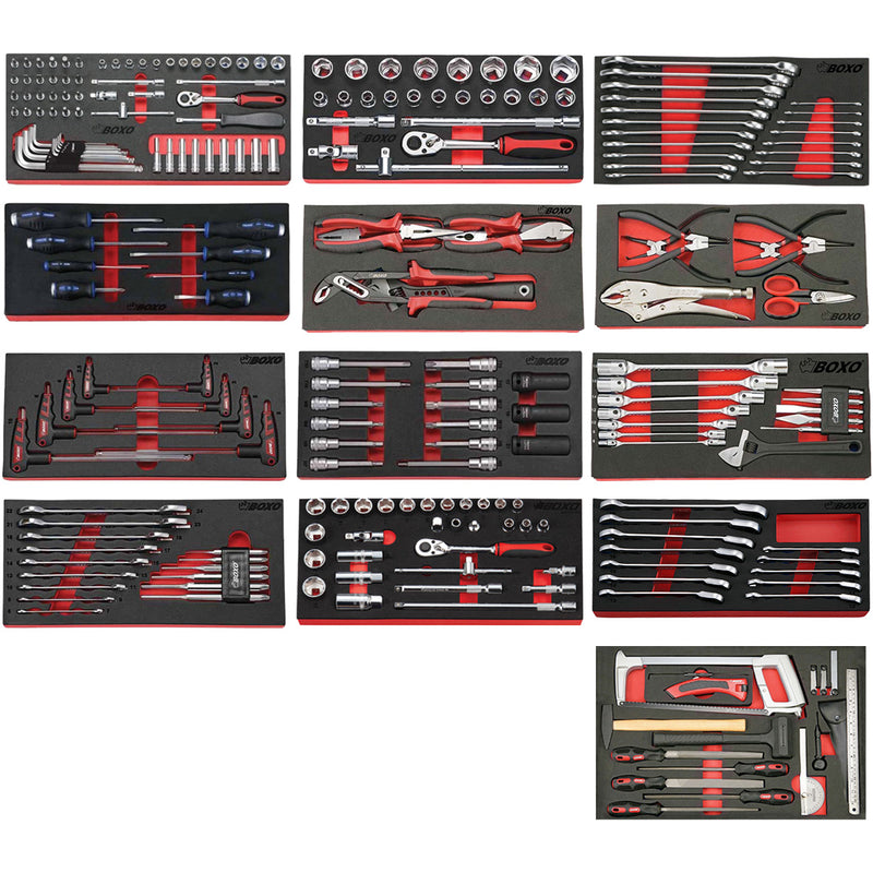 Load image into Gallery viewer, 7-Drawer Digit Lock Tool Cabinet with 235pcs Professional Tools
