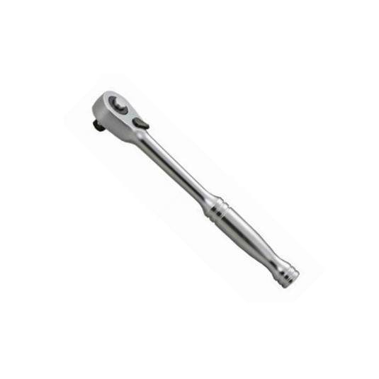 1/2" Dr. 72T Slim Head Reversible & Quick Release Ratchet with Full Polish Handle