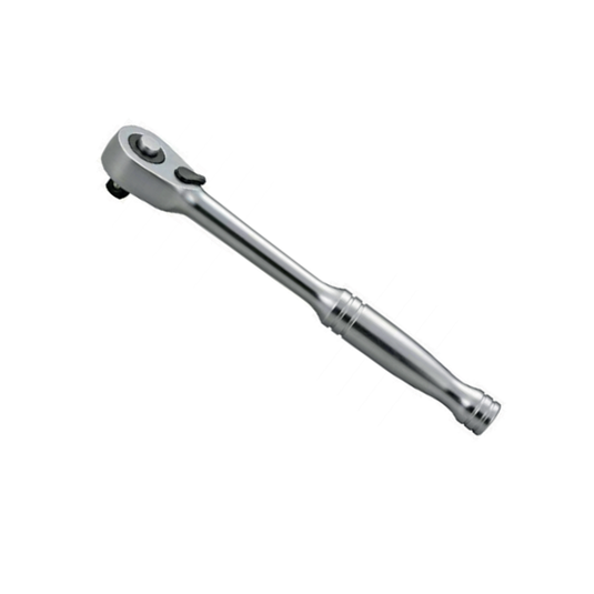 1/4" Dr. 72T Slim Head Reversible & Quick Release Ratchet with Full Polish Handle