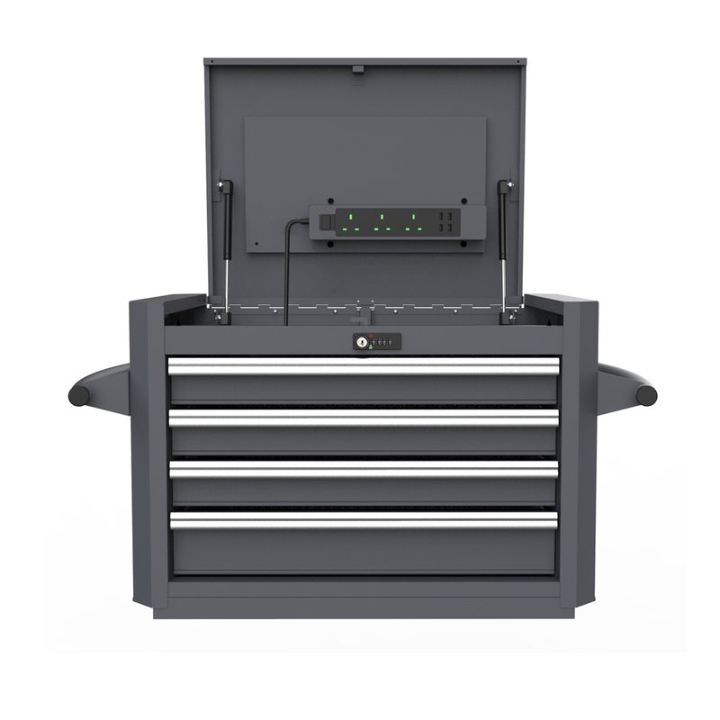 Load image into Gallery viewer, 4-Drawer Digit Lock Top Chest with Power Plug
