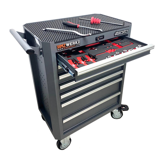 7-Drawer Digit Lock Tool Cabinet with 232pcs Professional Tools